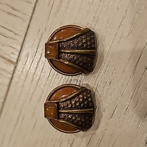 Jan Michael's san Francisco clip on earrings vintage